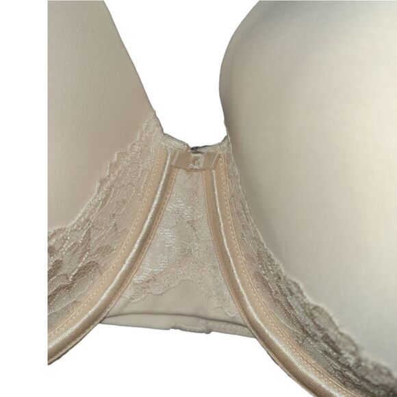NWOT Vanity Fair Beauty Back Back Smoother Lace Full-Figure Bra PALE Pink 40DD - Picture 4 of 9
